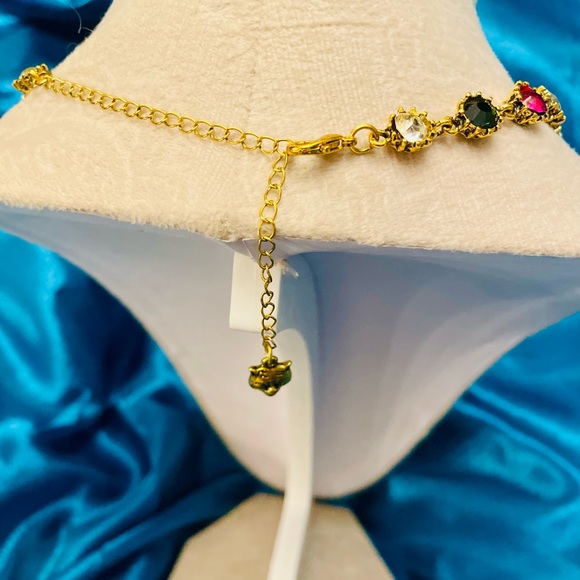 COPY- Gorgeous antiqued authentic Gucci multi Crystal Link GG crystal F… - Picture 4 of 5